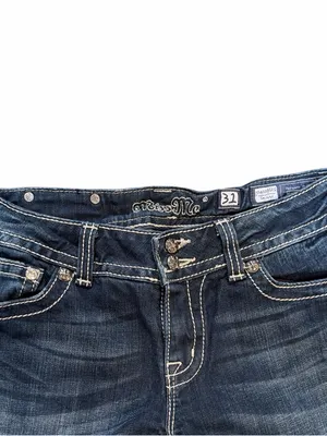 Miss Me Rhinestone Flap Pocket Jeans sz 31 thumbnail 5