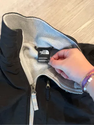 The North Face Women's Jacket Full Zip Fleece Polartec Gray & Black thumbnail 3