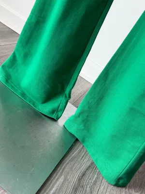 Vintage L.A. Kitty Green Flare Pants Size M thumbnail 5