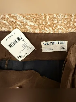 ✨NWT we the Free Titan Vegan Suede Pants 26 ✨ thumbnail 6