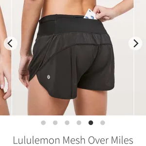 LULULEMON Mesh Over Miles Run Shorts BLACK 3" Running Yoga Swift Ultra Size 4 thumbnail 7