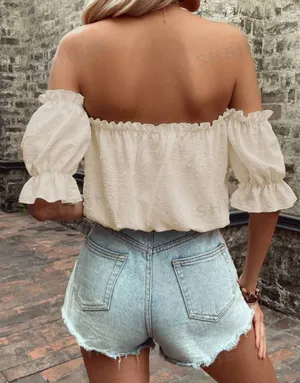 SheIn Off The Shoulder Top thumbnail 2