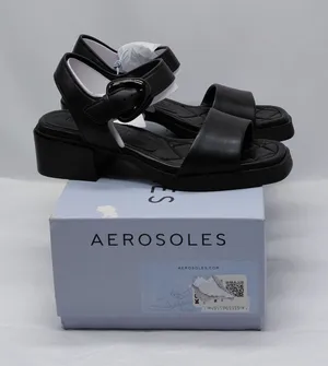 Aerosoles Women Platform Sandals Size 6 Black Comfort Block Heel Everyday Shoes thumbnail 1