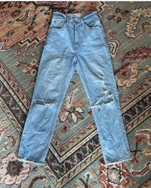 Abercrombie & Fitch Curve Love Ultra High Rise The Ankle Straight Jeans thumbnail 6
