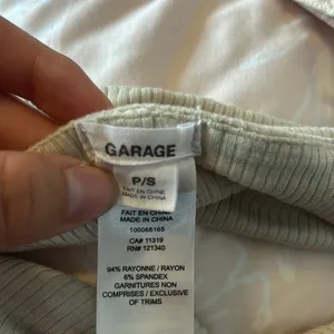Garage Beige Ribbed Tie-Back Bandeau Top Size Small thumbnail 5