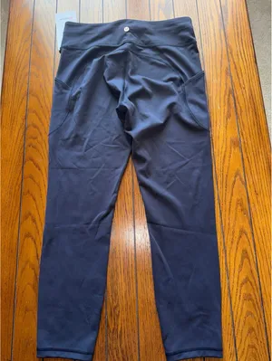 Lululemon Invigorate With Pockets High Rise 25” Black Size 10 NWT thumbnail 3