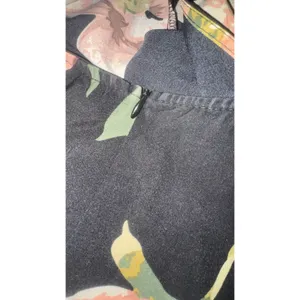 SHEIN Black Floral Halter Maxi Dress Pink Peony Print‎ High Slit XL 12 thumbnail 3