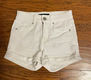 Aeropostale High Rise Midi Jean Shorts thumbnail 1