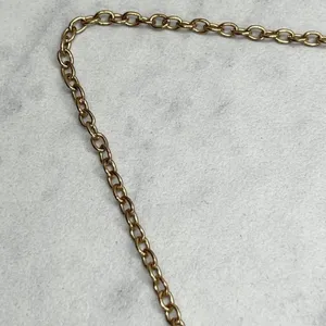 Faux Turquoise Beaded Slab Tassel Pendant Gold Tone Necklace thumbnail 5