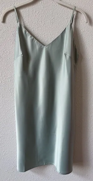 Homebodii Jasmine Slip Sage Size Small Luxury Minimalist Satin thumbnail 1