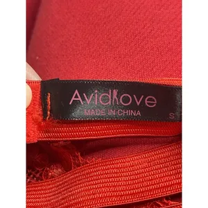 Avidlove Red Lace Lingerie Set‎ & Suspender Belt Small thumbnail 6