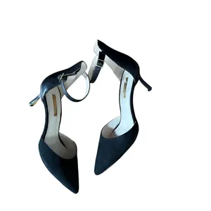 Louise Et Cie‎ black suede kitten heels sz 7 thumbnail 5