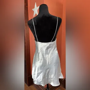 Vintage Beth Michaels slip dress White thumbnail 4