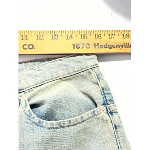 We The Free Free People Wide Leg Carpenter Jean Women 30 Light Wash High Rise thumbnail 7