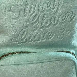 NWT Stoney Clover Lane x Target Mint Green Terry Backpack Full Size Beach Pool thumbnail 3