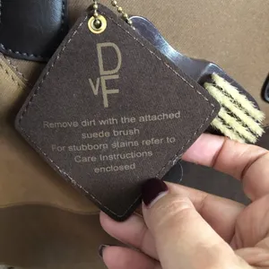 DVF Brown Multi-tone Faux‎ Suede Overnight Bag thumbnail 4