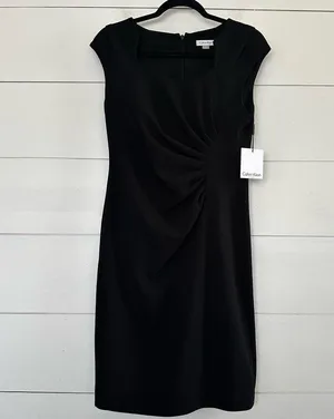 Calvin Klein Women’s 10 Black Sleeveless Bodycon Dress New NWT thumbnail 1