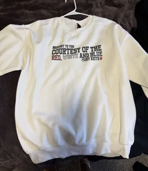 Toby Keith crewneck White Size L thumbnail 1