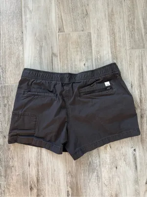 Vuori Women's Vintage Ripstop Shorts In Charcoal Grey Size Medium thumbnail 4