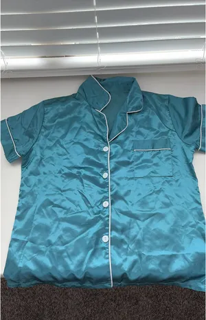 Amazon turquoise silk pjs thumbnail 3