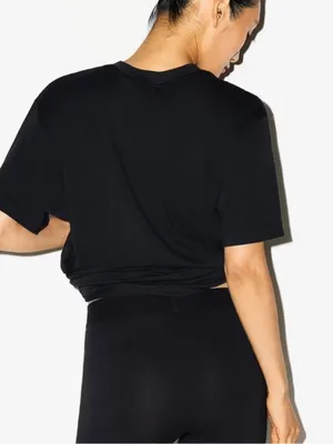 SKIMS Boyfriend T-Shirt Onyx Black Short Sleeve Lounge Tee Sz XL thumbnail 5