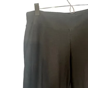 Nike Black Wide Leg Athletic Cropped Stretch Pants Women Sz M thumbnail 4