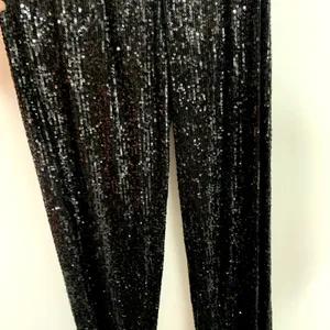 Nookie Black Sequin Flare Leg Jumpsuit One Piece Womens Size Small thumbnail 12
