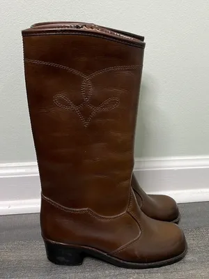 Rare vintage Dunham eskipets brown lined zipper boots size 5 thumbnail 1