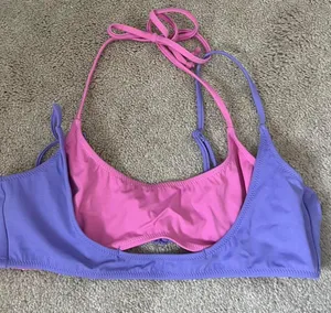 Storm Reid x PacSun Pink & Purple Joanna Layered Tank Bikini Top thumbnail 6