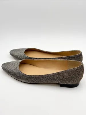 Talbots Metallic Gold Pointed-Toe Flats Size 7 thumbnail 4