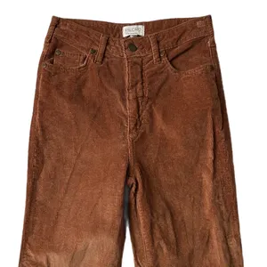 Anthropologie Pilcro Corduroy Pants Brown High Rise Straight Wide Leg Cuffed 25 thumbnail 3