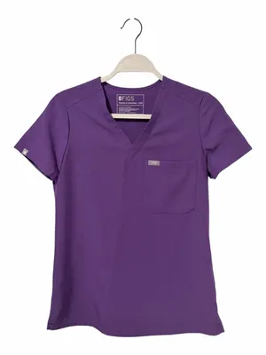 Figs Catarina Scrub Top Ultra Violet Size XXS PO 1651 thumbnail 2