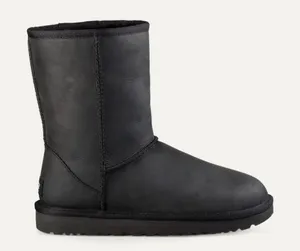 Ugg Classic Short Ii Boot Black Sheepskin Wool Suede Women Us 6 /Uk 4.5 /Eur 37 thumbnail 1