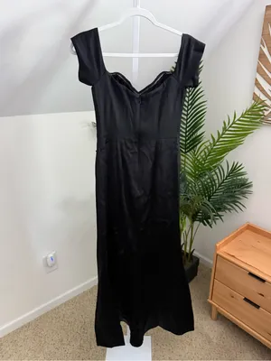 Dress The Population Size Large Gabrielle Black Gown M thumbnail 8
