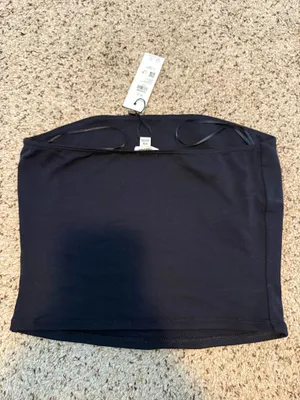 Garage navy tube top thumbnail 2