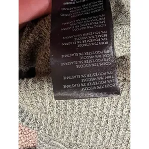 Free People We The Free Santa Clara Thermal Top Olive Green Waffle Knit Medium thumbnail 7