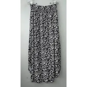 Ninexis Womens Size Medium Zebra Print Knit Maxi Slit Skirt Resortwear Mobwife thumbnail 7