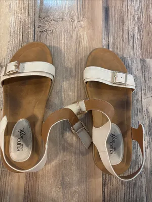 Eurosoft Gilana Cream Colored Sandals - Size 9M thumbnail 5