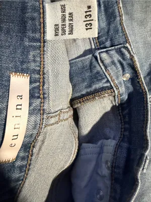 eunina ryder baggy Wide-Leg High-Rise Jeans - Light Blue thumbnail 8