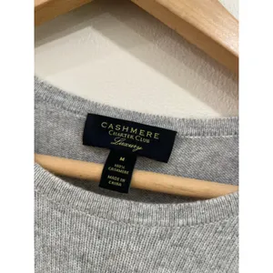 Charter Club‎ Luxury Cashmere Gray Crew Neck Sweater Size Medium thumbnail 5