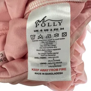 NWT Oh Polly Ruched Mesh Solid Mini Dress Blush Pink Coquette Keyhole Size 2 thumbnail 6