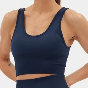 Halfdays NEW Paradis Sports Bra Top Navy thumbnail 1