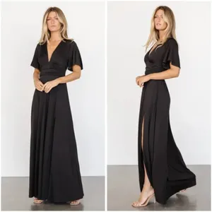 Baltic Born Emberly Maxi Dress in Black Size L NWT thumbnail 2