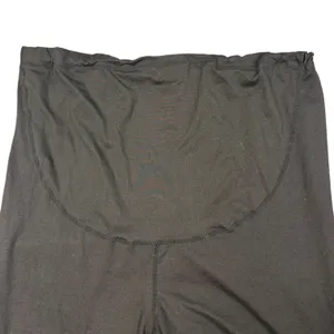Maternity Biker Shorts Women's XL Black High Waist Full Panel Stretch Athletic thumbnail 4