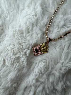 Kate Spade X Target French Fry Charm Tennis Necklace thumbnail 2