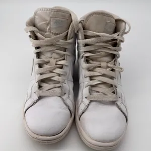 Nike‎ Court Royale 2 Mid Shoes Womens Sz 7.5 White Blue Sneakers thumbnail 5