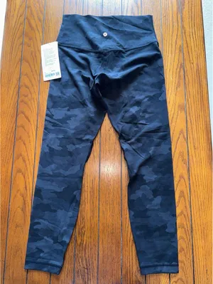 Lululemon Align High Rise 25” Heritage Camo Black H3DC Size 8 NWT thumbnail 2