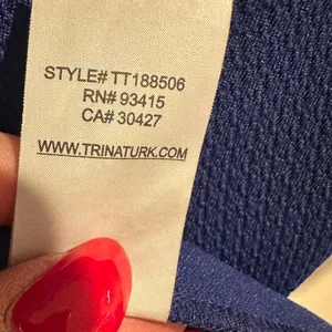 Trina Turk Cielo Diamond Ponte Sheath Wedding Guest Cocktail Party Dress Blue thumbnail 8