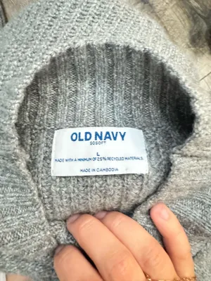 Old navy braided mock neck sweater  thumbnail 2