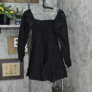 NWT Bb Dakota Womens Daniella Babydoll Casual Dress Black S thumbnail 4